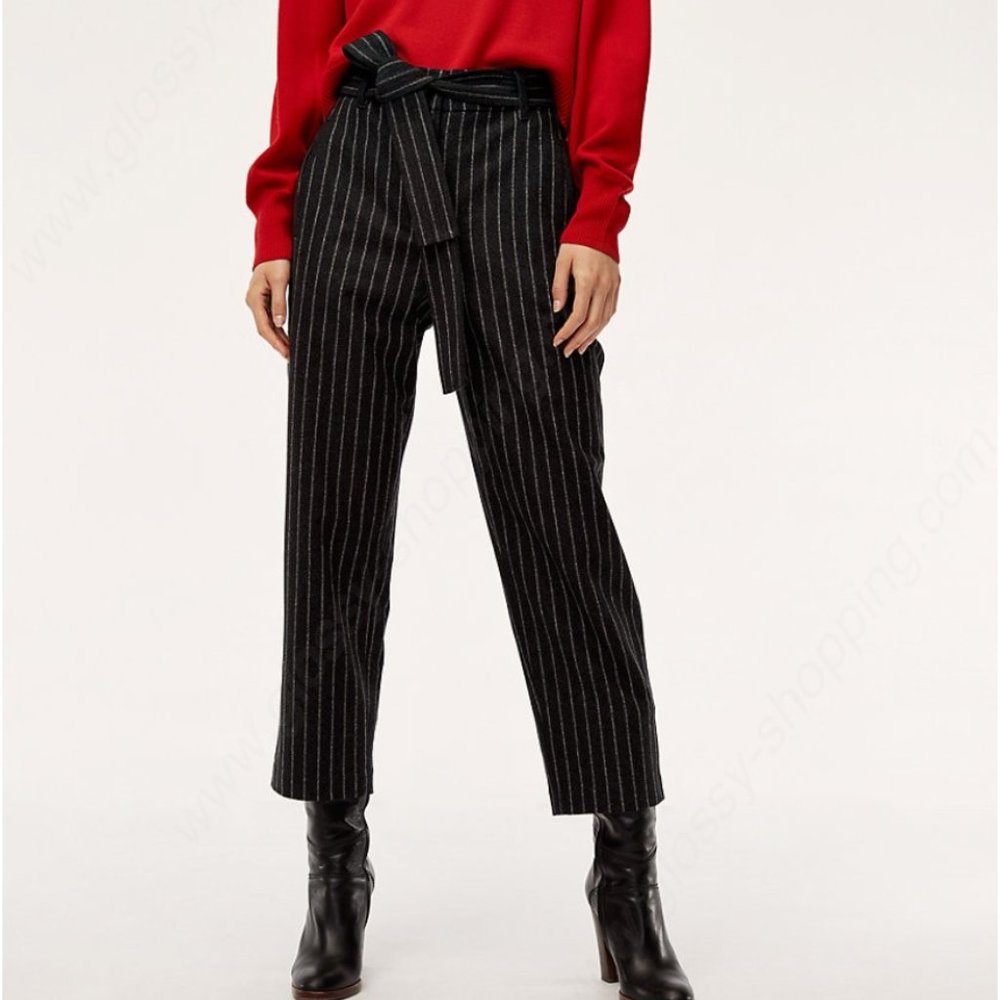 Wilfred Tie-Front Wool Pant